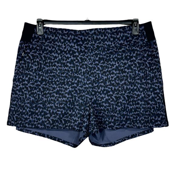 Athleta SZ 20 Brooklyn Printed Shorts Zip Pocket Elastic Waist Quick Dry Stretch - Picture 1 of 6